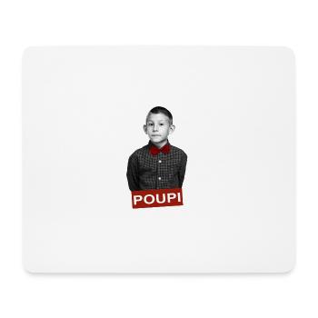 Poupi Malcom Dewey - Tapis de souris (format paysage) - blanc - Devant