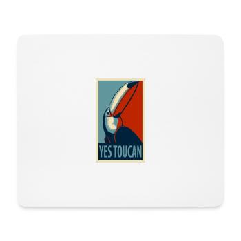 Yes toucan - Tapis de souris (format paysage) - blanc - Devant