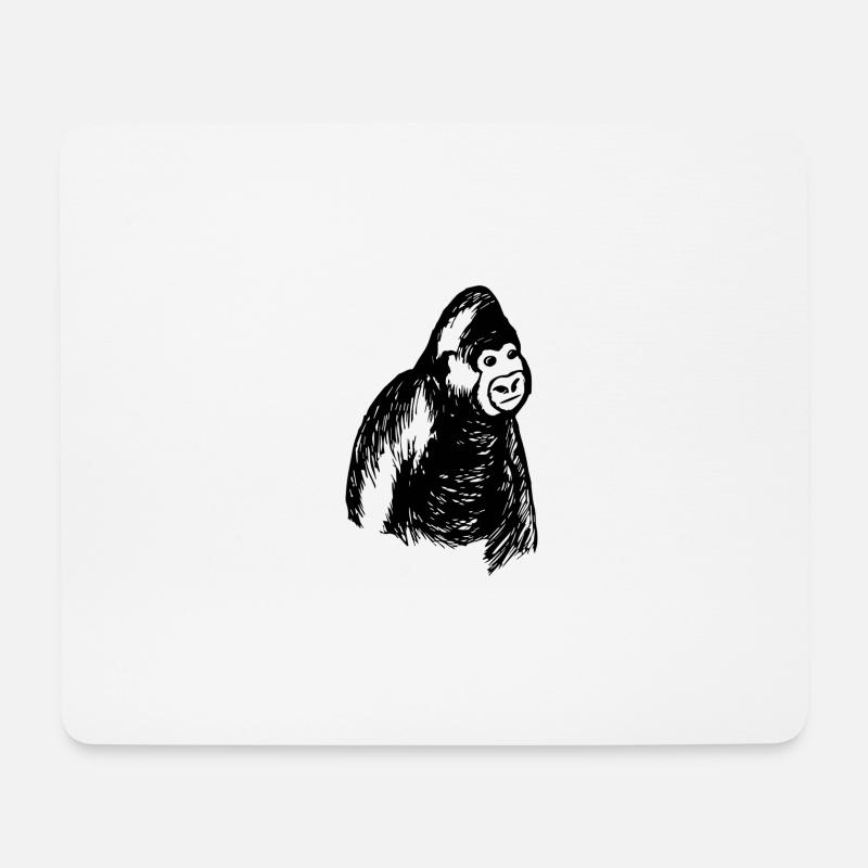Gorilla - Mouse Pad (horizontal) - white