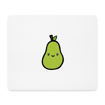 Birne - Mousepad (Querformat) - Weiß - Vorne