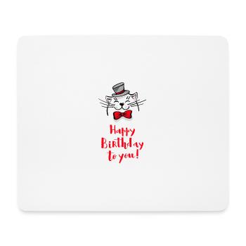 Happy Birthday - Mouse Pad (horizontal) - white - Front