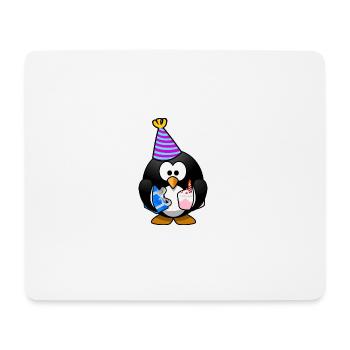 Geburtstag Pinguin - Mousepad (Querformat) - Weiß - Vorne