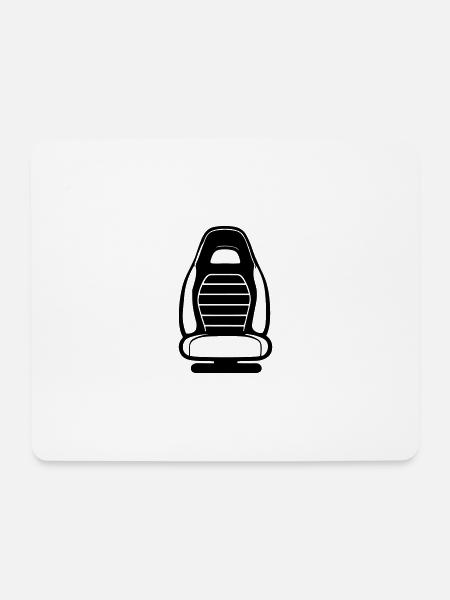 Hocker - Mousepad (Querformat) - Weiß