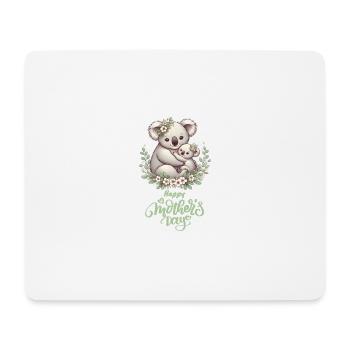 Koala Lover Hug Floral Mum Happy Mother's Day - Mousepad (Querformat) - Weiß - Vorne