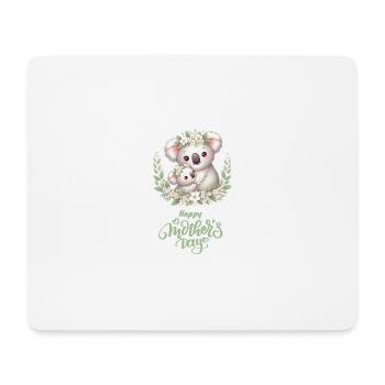 Koala Lover Hug Floral Mum Happy Mother's Day - Mousepad (Querformat) - Weiß - Vorne