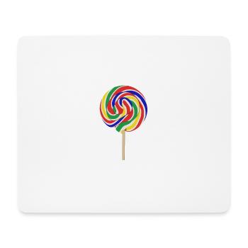 Colorful lollipop with stalk - Mouse Pad (horizontal) - white - Front