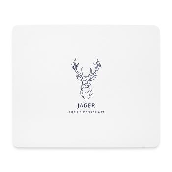 Jäger aus Leidenschaft - Mousepad (Querformat) - Weiß - Vorne