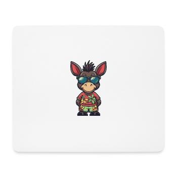 Donkey Comic Vacation - Mouse Pad (horizontal) - white - Front