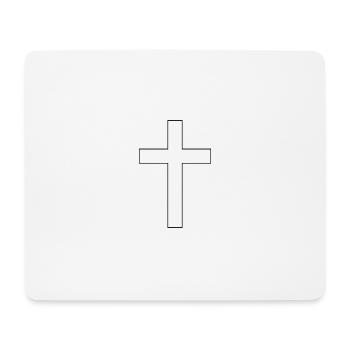cross - Mouse Pad (horizontal) - white - Front