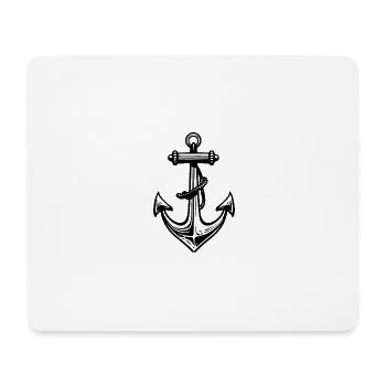 Anker - Mousepad (Querformat) - Weiß - Vorne