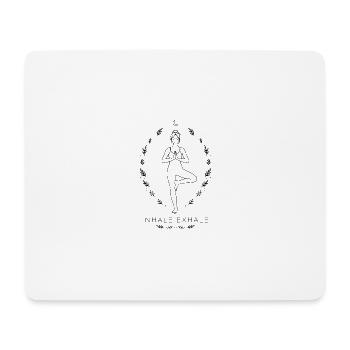 Inhale Exhale Yoga - Tree Pose Meditation Boho - Mouse Pad (horizontal) - white - Front