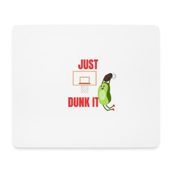 Just Dunk It Basketball Avocat - Tapis de souris (format paysage) - blanc - Devant