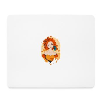 Lady Orange - Mousepad (Querformat) - Weiß - Vorne