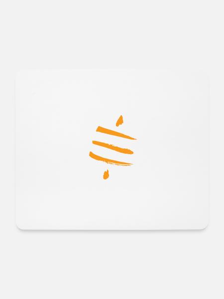 Retro Bitcoin Crypto Satoshis Symbol 21 - Mousepad (Querformat) - Weiß