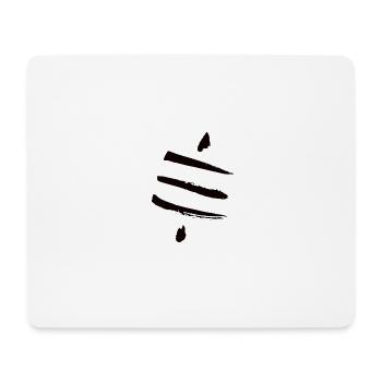 Retro Bitcoin Crypto Satoshis Symbol 21 - Mousepad (Querformat) - Weiß - Vorne