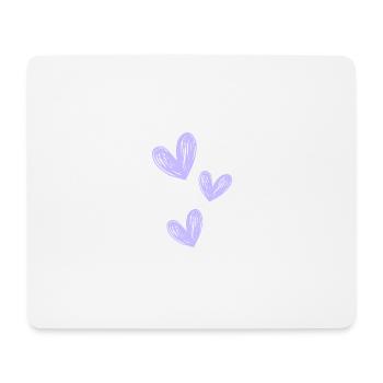 Love purple - Mousepad (Querformat) - Weiß - Vorne