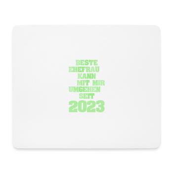 Ehe 2023 - Mousepad (Querformat) - Weiß - Vorne