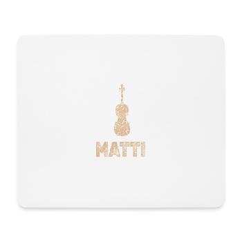 Matti als Bratsche - Mousepad (Querformat) - Weiß - Vorne