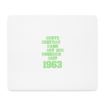 1963 - Mousepad (Querformat) - Weiß - Vorne