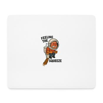toilet bowel movement toilet funny astronaut kids - Mouse Pad (horizontal) - white - Front