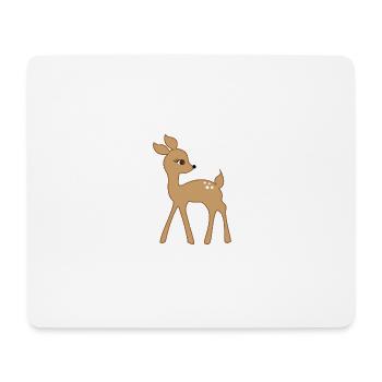 Rehkitz - Mousepad (Querformat) - Weiß - Vorne