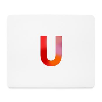 LETTER U - Mouse Pad (horizontal) - white - Front