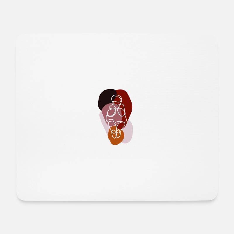 Die Venus von Willendorf - Mousepad (Querformat) - Weiß
