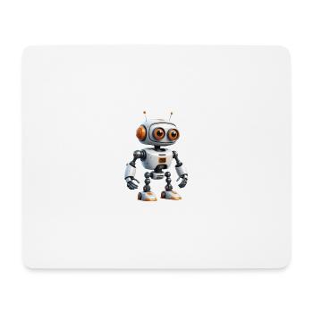 Petit robot explorateur - Tapis de souris (format paysage) - blanc - Devant