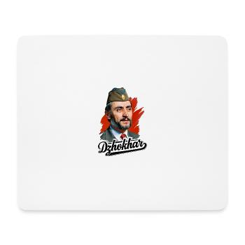 Dzhokhar Dudaev Design - Mouse Pad (horizontal) - white - Front