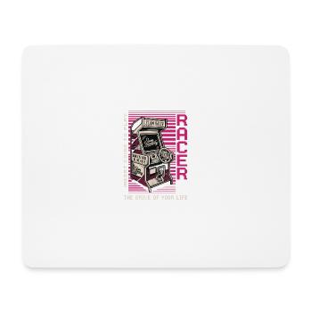Racer Arcade Neon Retro - Tapis de souris (format paysage) - blanc - Devant