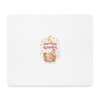 Unser Kleines Wunder – Kuschelmond Traumzeit - Mousepad (Querformat) - Weiß - Vorne