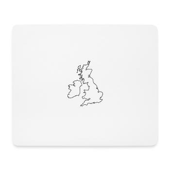 Brexit England United Kingdom Island Europe outline - Mouse Pad (horizontal) - white - Front