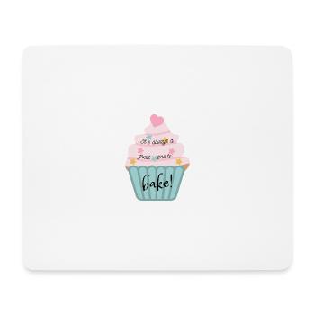 It's always a great time to bake! - Mousepad (Querformat) - Weiß - Vorne