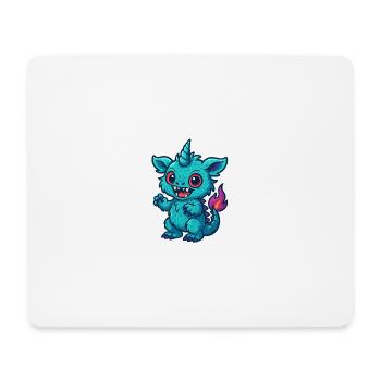 Colorful Fantasy Unicorn Design - Mouse Pad (horizontal) - white - Front