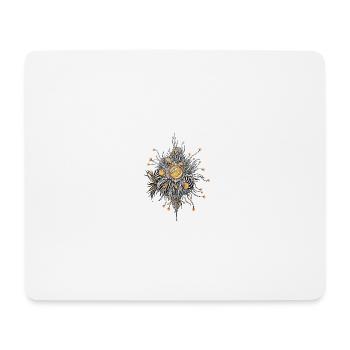 Ornamental Sunflower Dahlia - Mouse Pad (horizontal) - white - Front