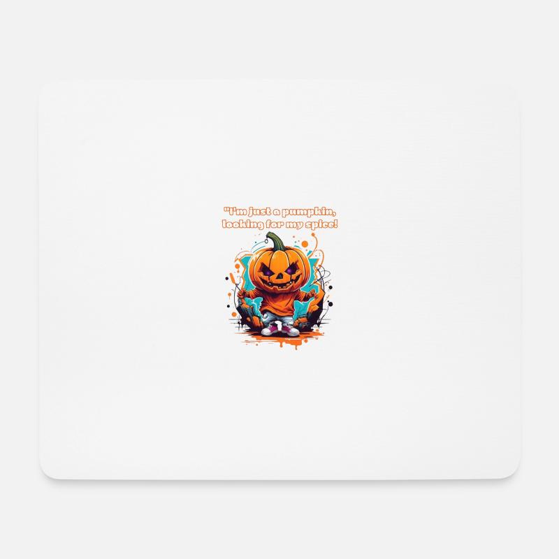 "I'm just a Pumpkin looking for my Spice!" - Mousepad (Querformat) - Weiß