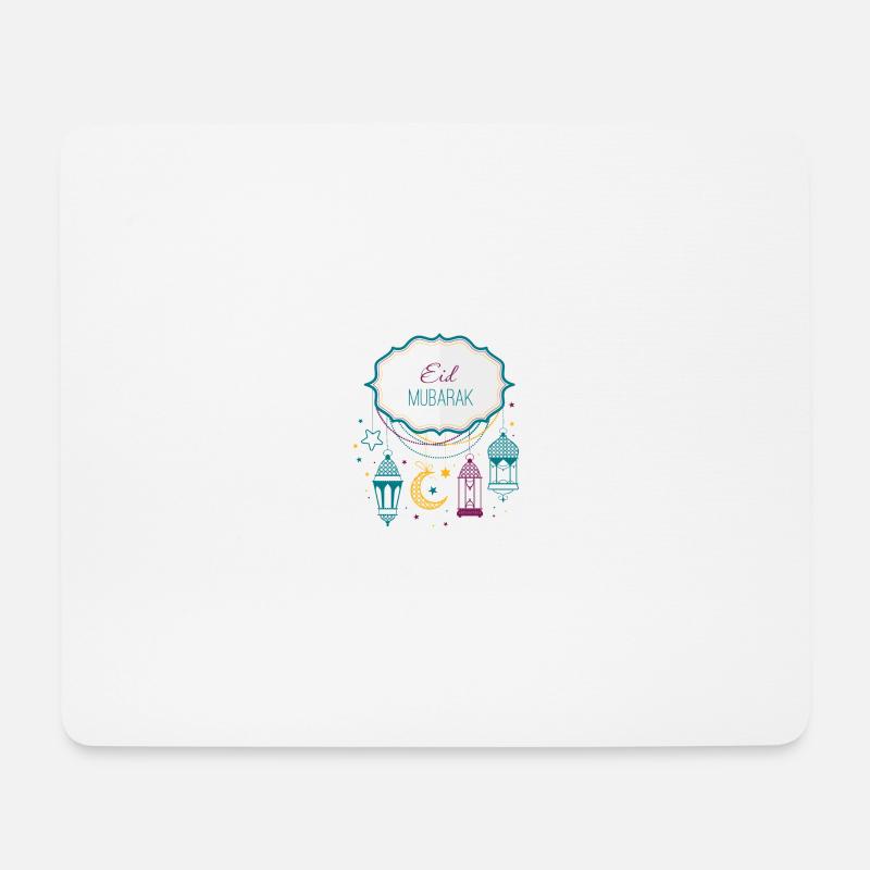Eid Mubarak - Mousepad (Querformat) - Weiß