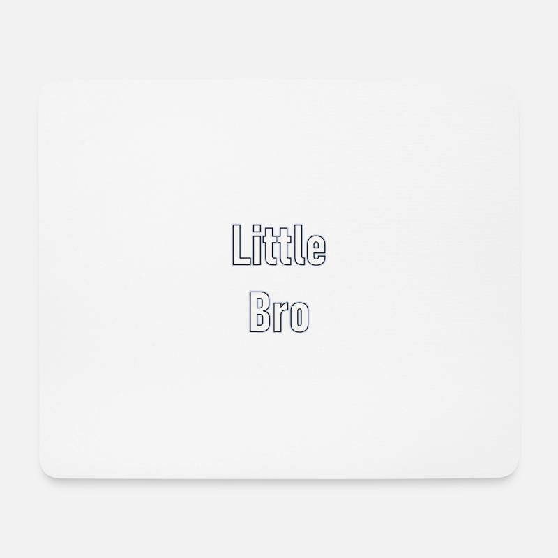 Kleiner Bruder - Mousepad (Querformat) - Weiß