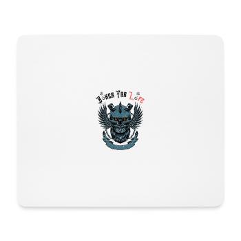 Biker For Life - Mousepad (Querformat) - Weiß - Vorne
