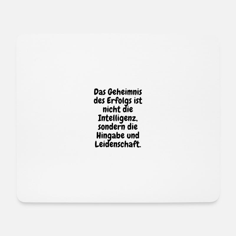 Zitat des Erfolgs - Mousepad (Querformat) - Weiß