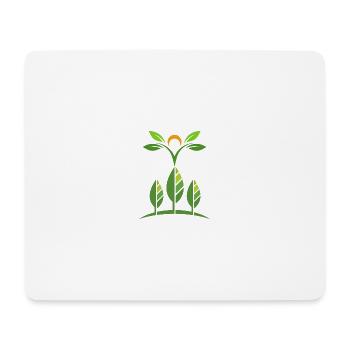 Blühende Bäume - Mousepad (Querformat) - Weiß - Vorne