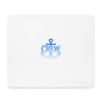 Anchor Crew Nautical Emblem - Mouse Pad (horizontal) - white - Front