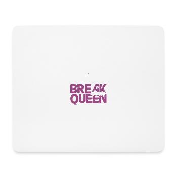 breakdance königin - Mousepad (Querformat) - Weiß - Vorne