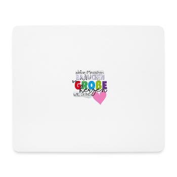 So große Herzen - Mousepad (Querformat) - Weiß - Vorne