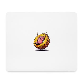 Pineapple Swing Piggy - Mouse Pad (horizontal) - white - Front
