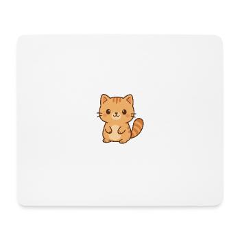Niedliche Kätzchen Illustration - Mousepad (Querformat) - Weiß - Vorne