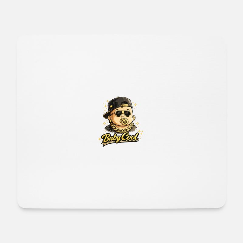 Baby Cool Bling HipHop - Mousepad (Querformat) - Weiß