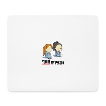 You're My Person - Mousepad (Querformat) - Weiß - Vorne