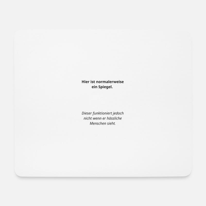 Witzige Beleidigung - Mousepad (Querformat) - Weiß