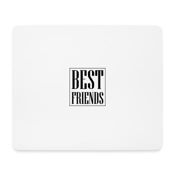Beste Freunde - Mousepad (Querformat) - Weiß - Vorne